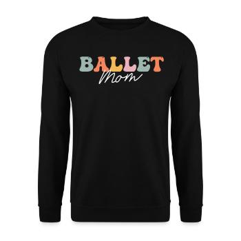 Groovy Ballerina Balletttänzerin - Unisex Pullover - Schwarz - Vorne - Alina (178cm) & Michal (187cm)