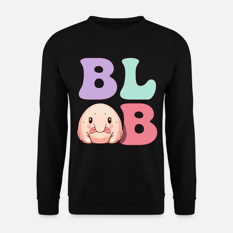 Drôle de poisson blob - Sweat-shirt Unisexe - noir