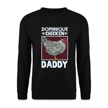 Dominique Papa - Sweat-shirt Unisexe - noir - Devant - Alina (178cm) & Michal (187cm)