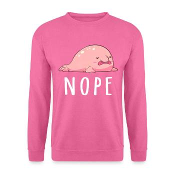 Drôle de poisson blob - Sweat-shirt Unisexe - rose - Devant