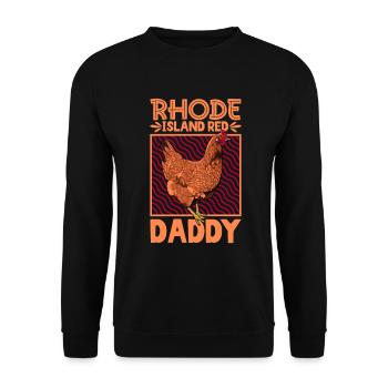 Red Rhodeland dad - Unisex Sweatshirt - black - Front - Alina (178cm) & Michal (187cm)