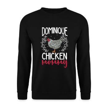 Dominique Maman - Sweat-shirt Unisexe - noir - Devant - Alina (178cm) & Michal (187cm)