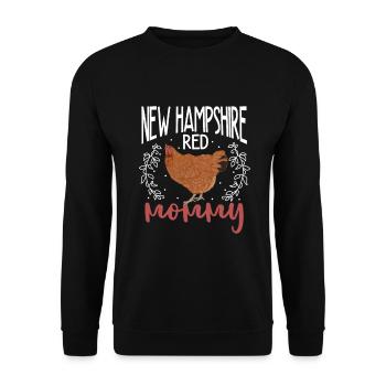 New Hampshire mom - Unisex Sweatshirt - black - Front - Alina (178cm) & Michal (187cm)