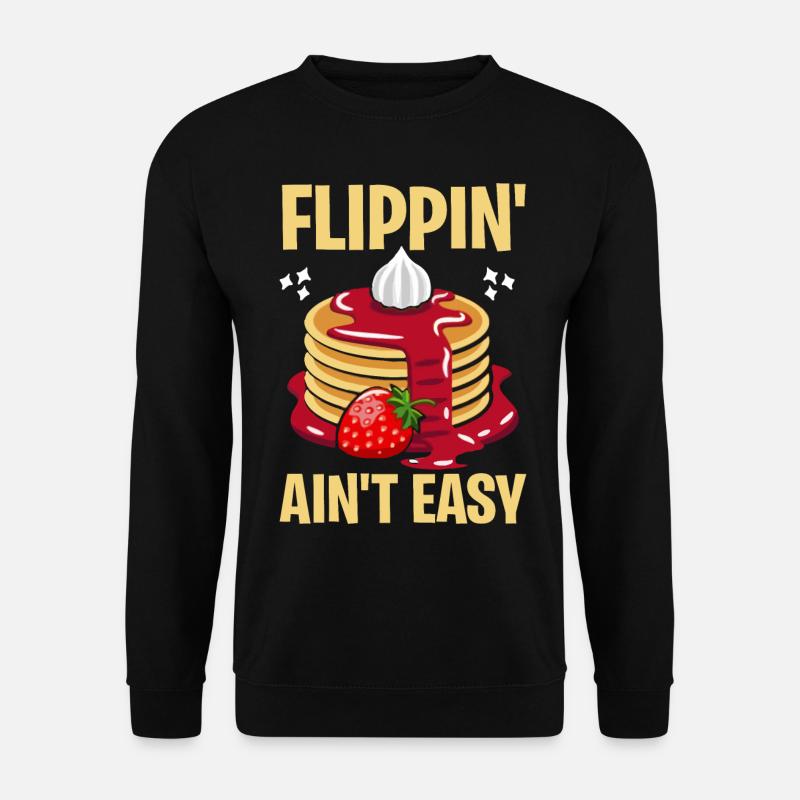 Lustiger Pfannkuchen-Macher - Unisex Pullover - Schwarz