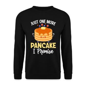 Funny Pancake Maker - Unisex Sweatshirt - black - Front - Alina (178cm) & Michal (187cm)