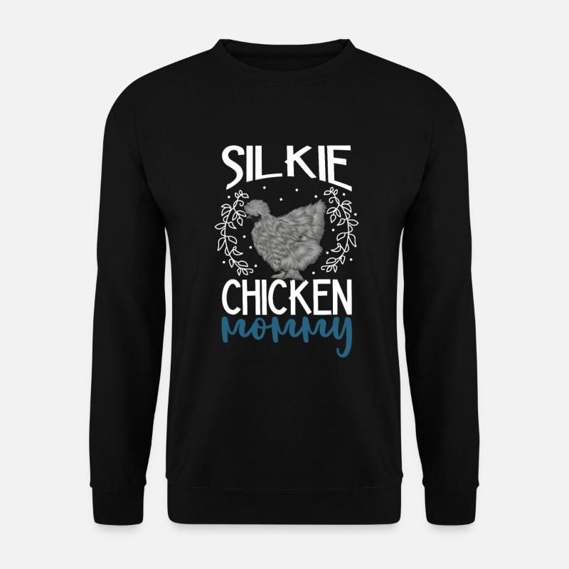 Silkie chicken mom - Unisex Sweatshirt - black
