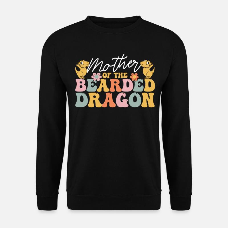 Groovy Bearded Dragon Mom - Unisex Sweatshirt - black