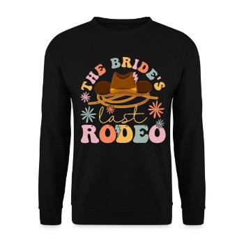 Groovy Brautparty Pferdeliebhaber - Unisex Pullover - Schwarz - Vorne - Alina (178cm) & Michal (187cm)