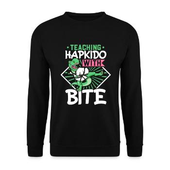 Hapkido avec mordant - Hapkido Trainer - Sweat-shirt Unisexe - noir - Devant - Alina (178cm) & Michal (187cm)