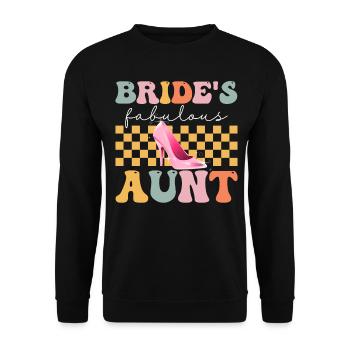 Douche nuptiale groovy - Sweat-shirt Unisexe - noir - Devant - Alina (178cm) & Michal (187cm)