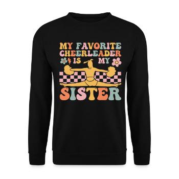 Groovy Cheerleading - Unisex Pullover - Schwarz - Vorne - Alina (178cm) & Michal (187cm)