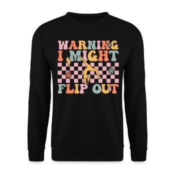 Groovy Cheerleading Cheerleader - Unisex Sweatshirt - black - Front - Alina (178cm) & Michal (187cm)