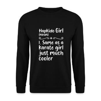 Fille Hapkido - Sweat-shirt Unisexe - noir - Devant - Alina (178cm) & Michal (187cm)