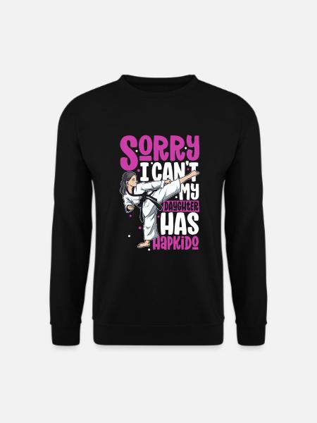 My daughter does Hapkido - Unisex Sweatshirt - black