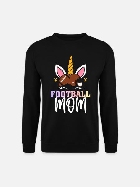 Weiblicher Fußballspieler Mama - Unisex Pullover - Schwarz