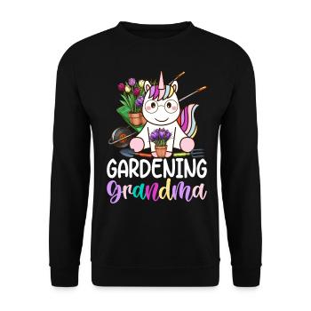 Jardinière Amoureuse Des Plantes - Sweat-shirt Unisexe - noir - Devant - Alina (178cm) & Michal (187cm)