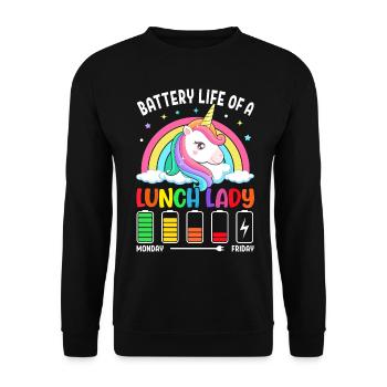 Cafeteria Crew - Unisex Sweatshirt - black - Front - Alina (178cm) & Michal (187cm)