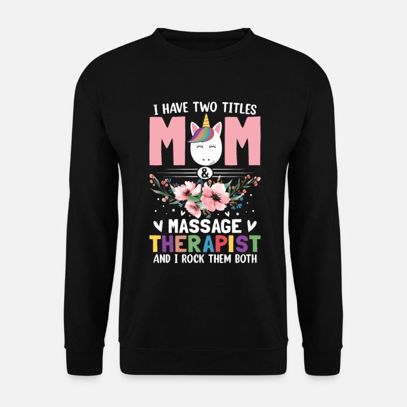Massage-Therapie - Unisex Pullover - Schwarz