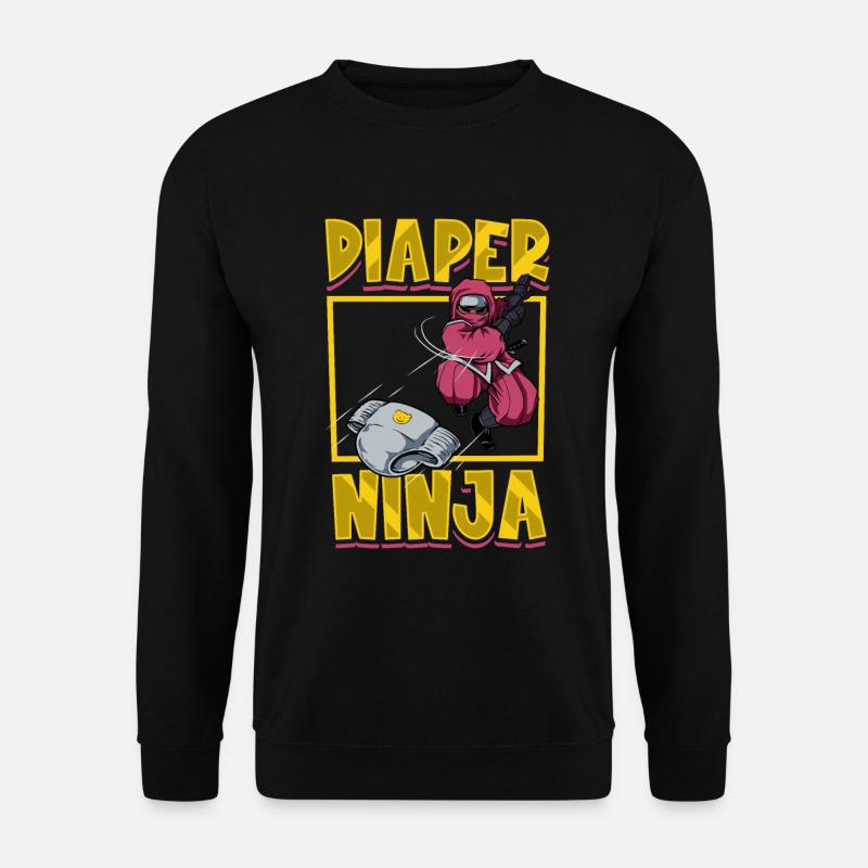 Couche-culotte Ninja - Lange pour bébé - Sweat-shirt Unisexe - noir
