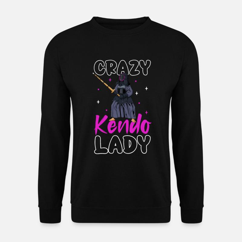Crazy Kendo Lady - Kendo - Unisex Sweatshirt - black