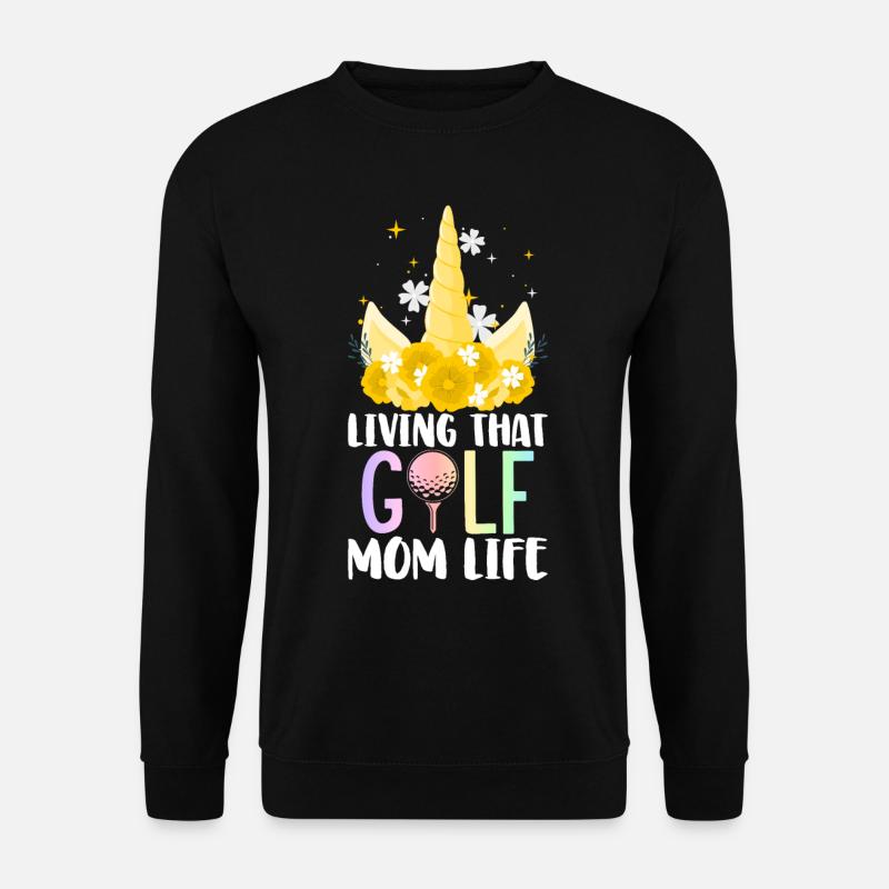 Golfer playing golf - Unisex Sweatshirt - black