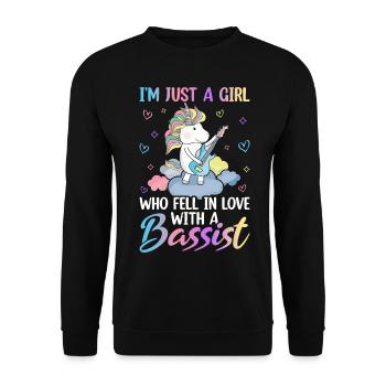 Guitarist - Unisex Sweatshirt - black - Front - Alina (178cm) & Michal (187cm)