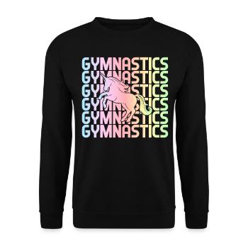 Turner Cartwheel - Unisex Sweatshirt - black - Front - Alina (178cm) & Michal (187cm)
