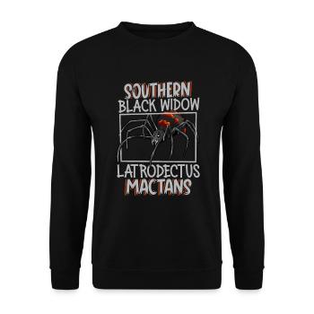 Southern Black Widow - Unisex Sweatshirt - black - Front - Alina (178cm) & Michal (187cm)