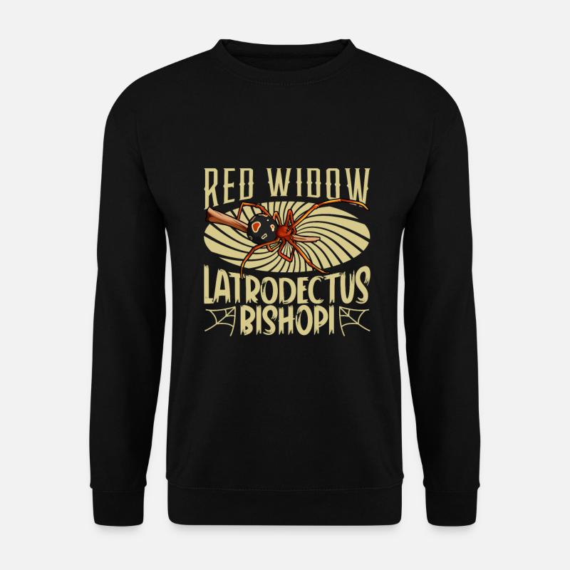 Red widow spider - Unisex Sweatshirt - black