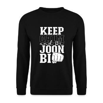 Keep Calm - Tang so Do - Unisex Sweatshirt - black - Front - Alina (178cm) & Michal (187cm)