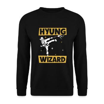 Hyung Wizard - Tang so Do - Unisex Sweatshirt - black - Front - Alina (178cm) & Michal (187cm)