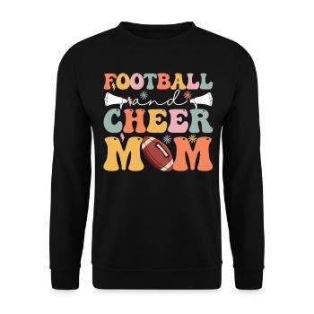 Groovy Cheerleading Cheerleader - Unisex Pullover - Schwarz - Vorne - Alina (178cm) & Michal (187cm)