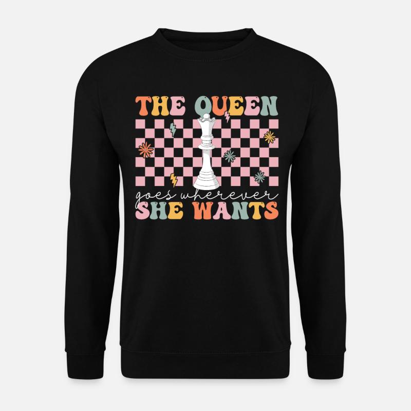 Groovy Chess Player - Unisex Sweatshirt - black