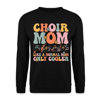 Groovy Chanteur Chanteur Choriste - Sweat-shirt Unisexe - noir - Devant - Alina (178cm) & Michal (187cm)