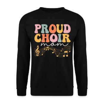 Groovy Chanteur Chanteur Choriste - Sweat-shirt Unisexe - noir - Devant - Alina (178cm) & Michal (187cm)