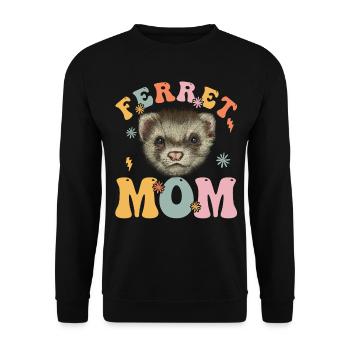 Groovy Tierhalterin - Unisex Pullover - Schwarz - Vorne - Alina (178cm) & Michal (187cm)