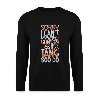 Mon fils fait du Tang So Do - Sweat-shirt Unisexe - noir - Devant - Alina (178cm) & Michal (187cm)