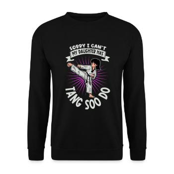 Ma fille fait du Tang Soo Do - Sweat-shirt Unisexe - noir - Devant - Alina (178cm) & Michal (187cm)