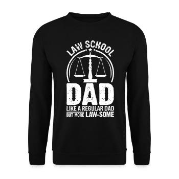Funny law student - Unisex Sweatshirt - black - Front - Alina (178cm) & Michal (187cm)