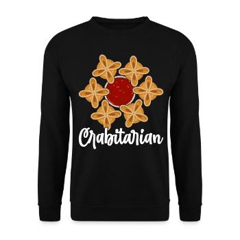 Drôle de crabe Rangoon Cuisine chinoise - Sweat-shirt Unisexe - noir - Devant - Alina (178cm) & Michal (187cm)