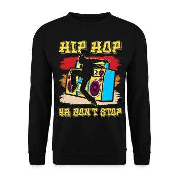Hiphop Dance Dancer Breakdance - Unisex Sweatshirt - black - Front - Alina (178cm) & Michal (187cm)