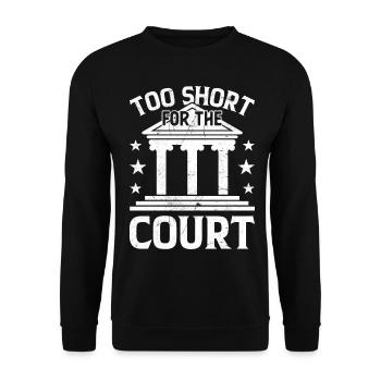 Funny law student law school - Unisex Sweatshirt - black - Front - Alina (178cm) & Michal (187cm)