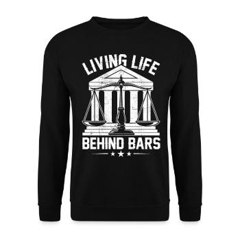 Funny Law Student Law School Future Juris - Unisex Sweatshirt - black - Front - Alina (178cm) & Michal (187cm)