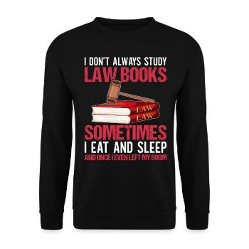 Funny law student law school - Unisex Sweatshirt - black - Front - Alina (178cm) & Michal (187cm)