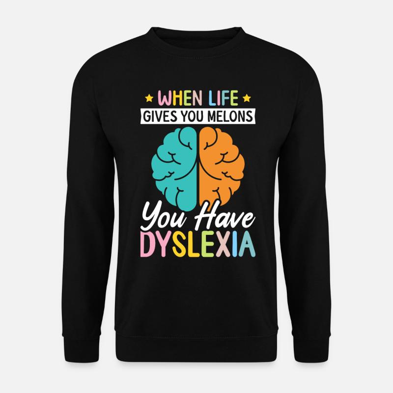 Legasthenie-Bewusstsein - Unisex Pullover - Schwarz