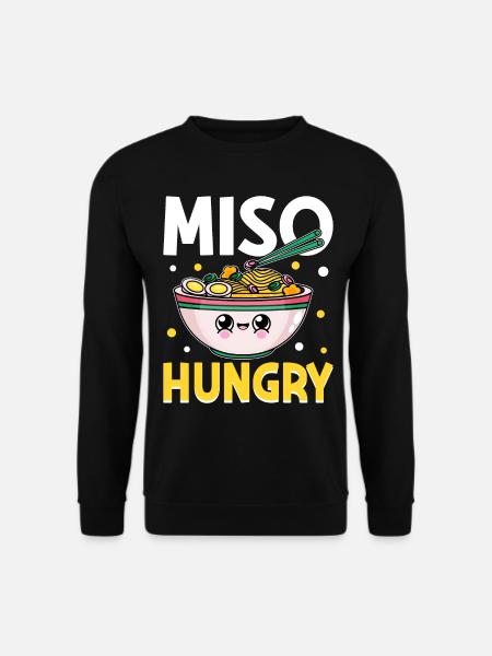 Zuppa di ramen, cibo giapponese - Felpa unisex - nero