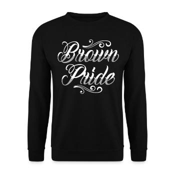 Hispanic Latino American Chicano Mexican - Unisex Sweatshirt - black - Front - Alina (178cm) & Michal (187cm)