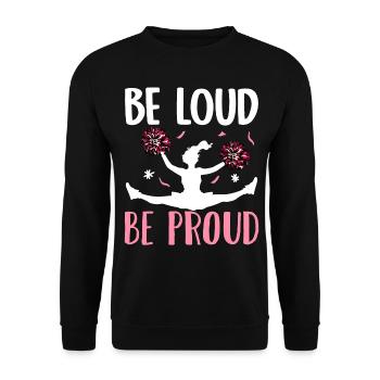 Cheerleading Cheerleader Cheer - Unisex Pullover - Schwarz - Vorne - Alina (178cm) & Michal (187cm)