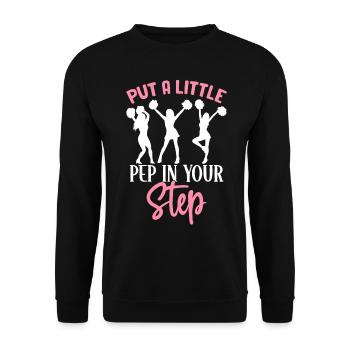 Cheerleading Cheerleader Cheer - Unisex Sweatshirt - black - Front - Alina (178cm) & Michal (187cm)