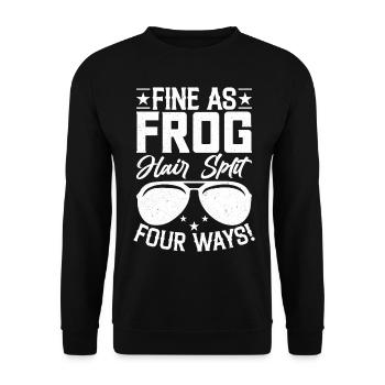 Funny Southern slang - Unisex Sweatshirt - black - Front - Alina (178cm) & Michal (187cm)